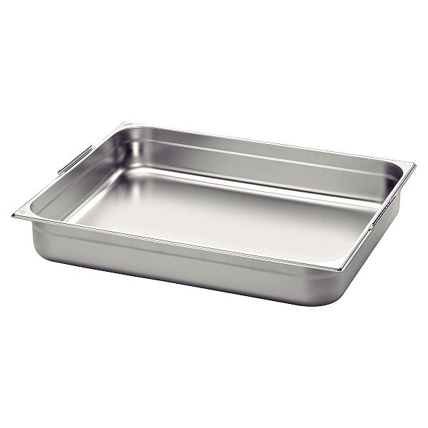 Cuba Inox 2/1 Com Alças Móveis - Profundidade 100Mm 61060100