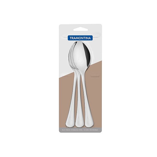 Conjunto Colheres De Mesa Havana Aço Inox 3 Pç. 66945011