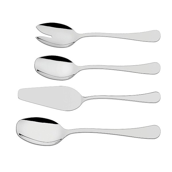 Jogo De Utensílios Zurique 4 Peças Aço Inox Tramont 66986160
