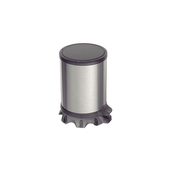 Lixeira Inox Sofie Plástico Preto Pedal 5L 94538801