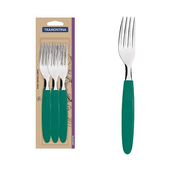 Garfos Mesa Ipanema Verde Esmeralda 6 Peças 23362622