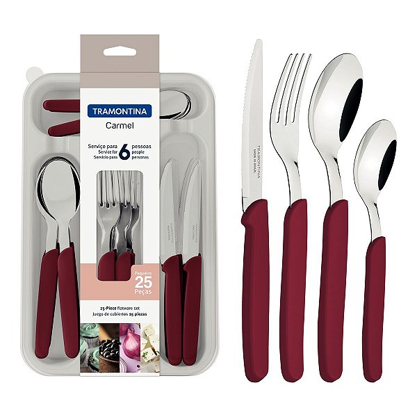 Faqueiro 25 Peças Carmel Tramontina 23499046