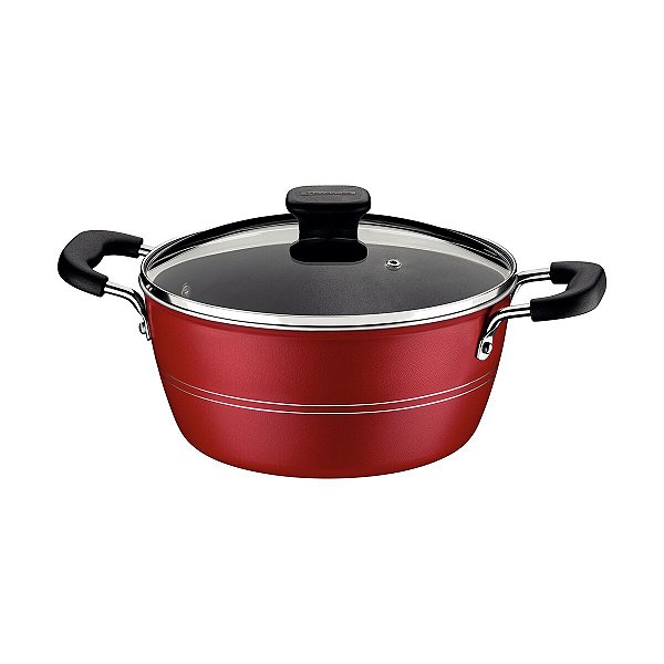 Cacarola Aluminio 24Cm Sicilia Vermelho Tramontina 20402724