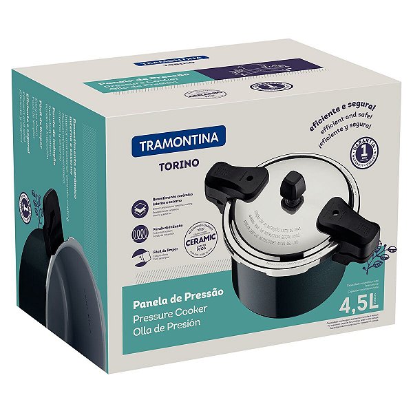 Panela Pressao 4,5L 20Cm Torino Verde Tramontina 20558620