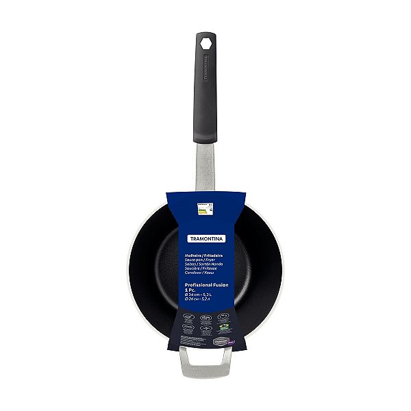 Molheira Fritadeira Aluminio 24Cm Fusion Tramontina 20839024
