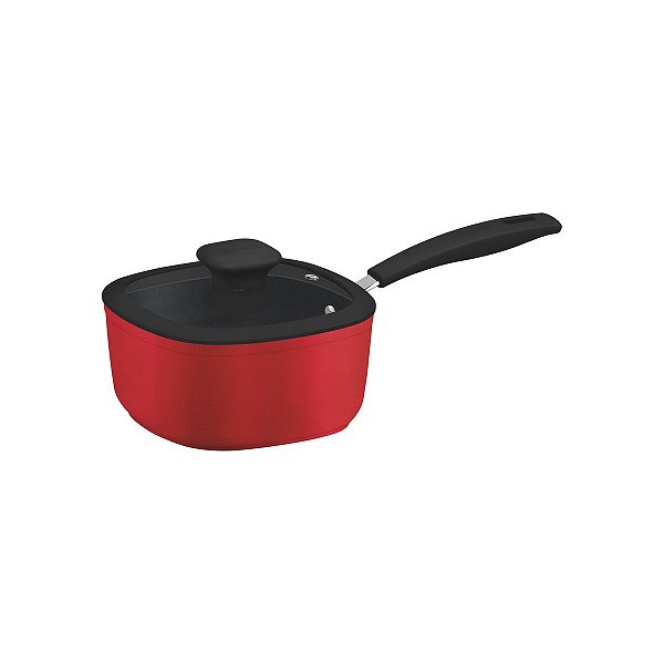 Panela Aluminio 18Cm Refinatta Vermelho Tramontina 20914718