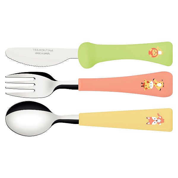 Jogo Inox 3Pc Baby Friends Mis Tramontina 23797906