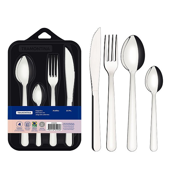 Faqueiro Inox 16Pc Malibu Tramontina 23798029