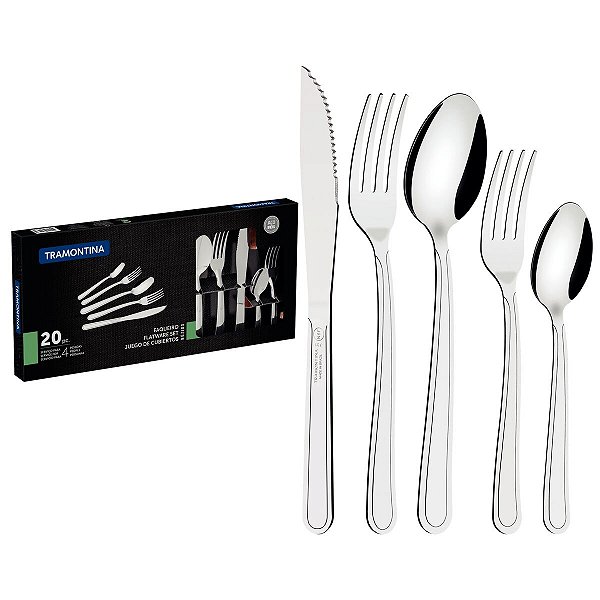 Faqueiro Inox 20Pc Buzios Búzios Tramontina 23798062