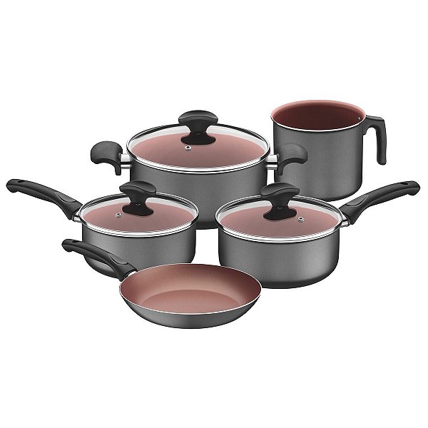 Jogo Panelas Aluminio 5Pc Vermont Grafite Tramontin 27899041