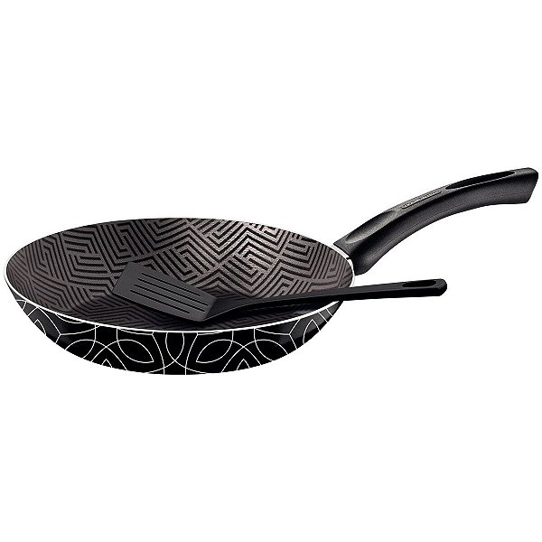Frigideira Alum 30Cm Espátula Paris Preto Tramonina 28508630