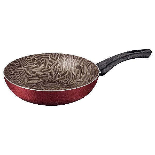 Frigideira Funda Alum 28Cm Paris Vermelho Tramontin 28509728