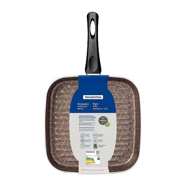 Bistequeira Aluminio 28Cm Paris Vermelho Tramontina 28515728