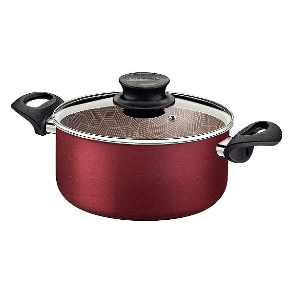 Cacarola Aluminio 28Cm Paris Vermelho Tramontina 28524728