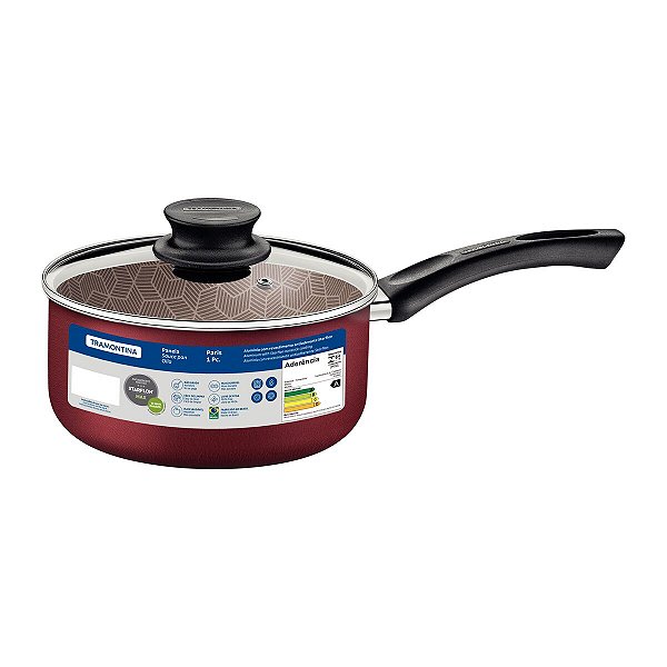 Panela Aluminio 20Cm Paris Vermelho Tramontina 28525720