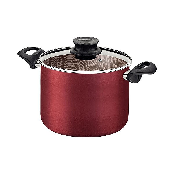 Caldeirao Aluminio 22Cm Paris Vermelho Tramontina 28530722