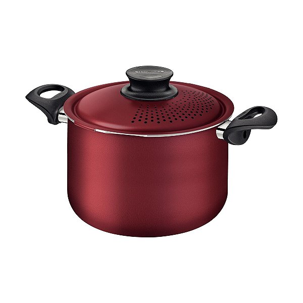 Espagueteira Aluminio 24Cm Paris Vermelho Tramontin 28535724