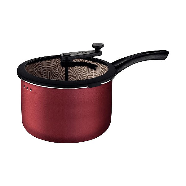 Pipoqueira Aluminio 22Cm Paris Vermelho Tramontina 28536722