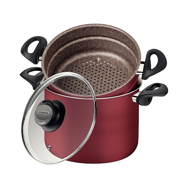 Jogo 4 Funcoes Aluminio 22Cm Paris Vermelho Tramont 28538722