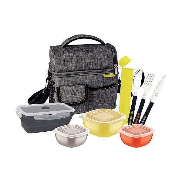 Kit Marmita Bolsa Térmica Potes 9Pcs Tramontina 29899044