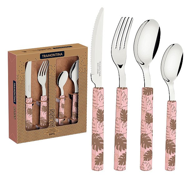 Faqueiro Inox 16Pc Bliss Ros Tramontina 29899129