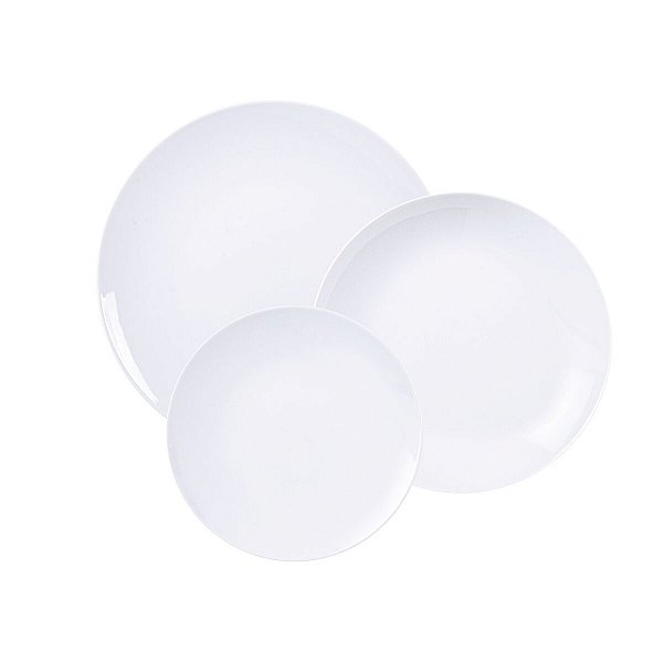 Jogo Pratos 12 Pcs Sophia Porcelana Tramontina 96010185