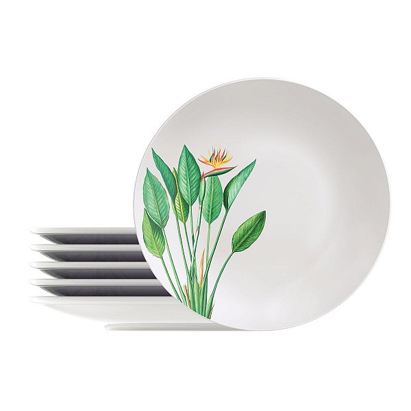 Kit Prato Raso 25Cm 6Pcs Graziela Tramontina 96950013