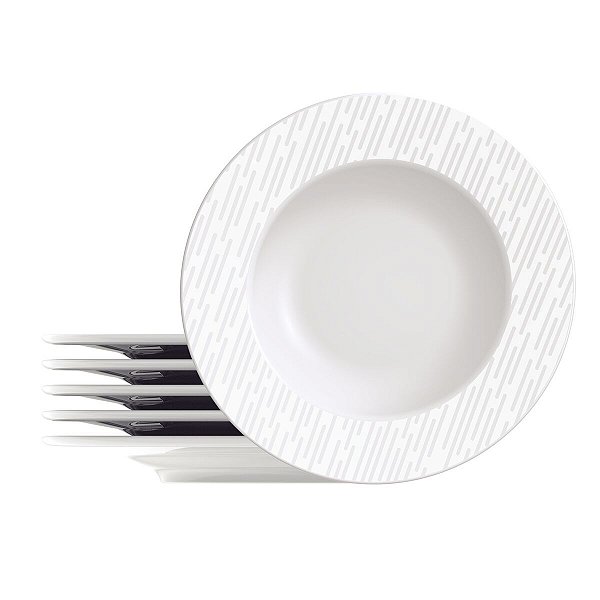 Kit Prato Raso 27Cm 6Pcs Marie Porcelana Tramontina 96950016