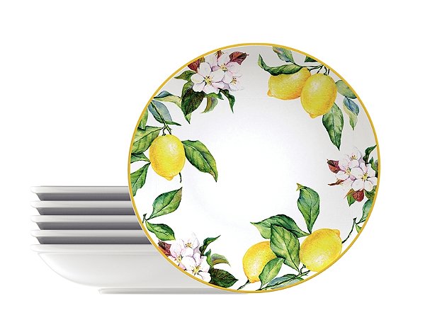 Kit Prato Fundo 22Cm 6Pcs Carmen Tramontina 96950024