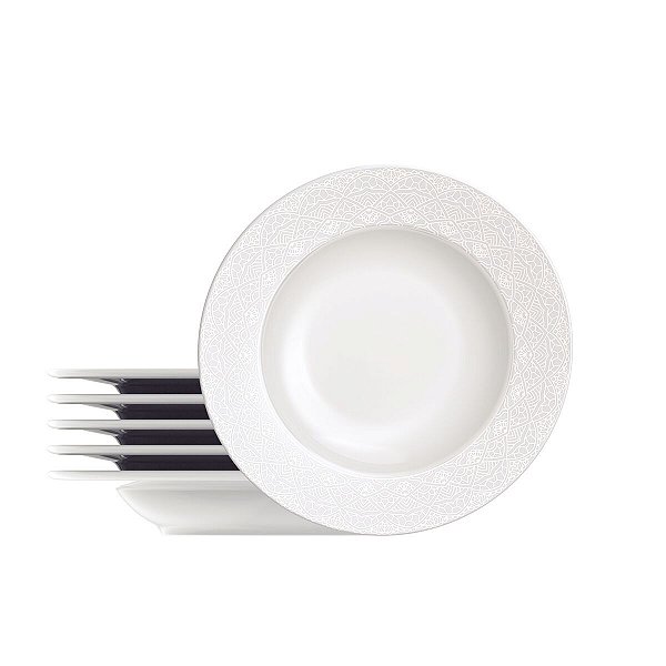 Kit Prato Fundo 23Cm 6Pcs Alicia Tramontina 96950027