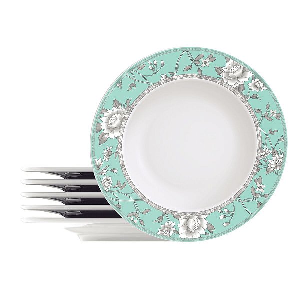 Kit Prato Raso 27Cm 6Pcs Helen Porcelana Tramontina 96950028