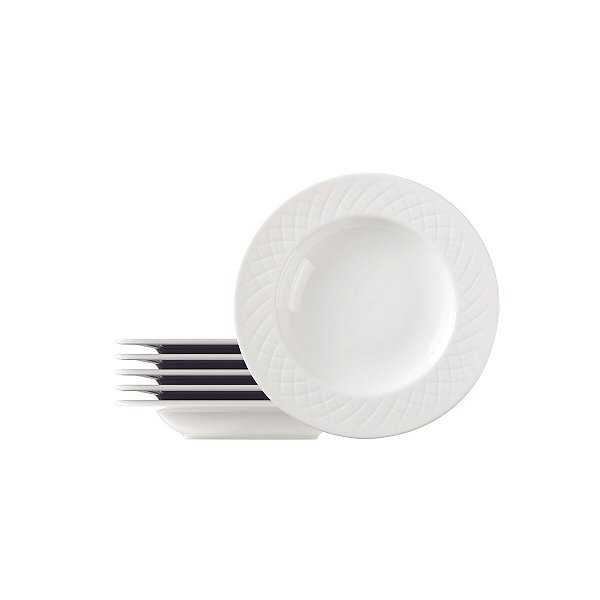 Kit Prato Fundo 23Cm 6Pcs Ingrid Tramontina 96950039