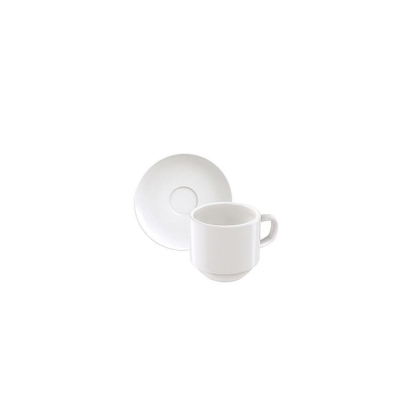 Kit Xicara Cafe 100Ml Paola Porcelana Tramontina 96950041