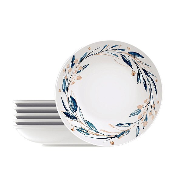 Kit Prato Fundo 22Cm 6Pcs Ana Flor Tramontina 96950068