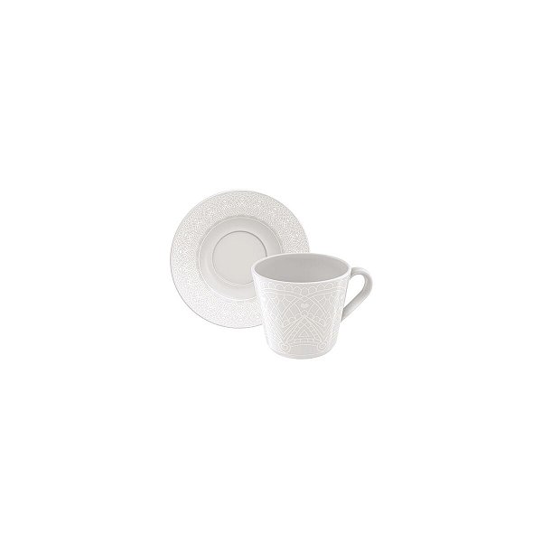Kit Xicara Cha 185 Ml Alicia Porcelana Tramontina 96950069