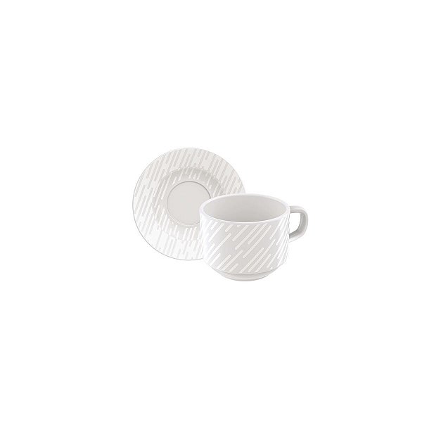 Kit Xicara Cha 240 Ml Marie Porcelana Tramontina 96950077