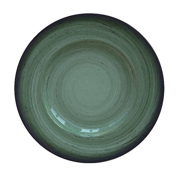 Prato Raso 27Cm Rustico Verde Porcelana Tramontina 96980003