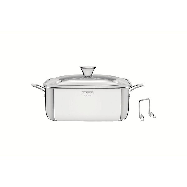 Cacarola Fda.Quadrad.Aco Inox Grano 22cm Tramontina 62144220