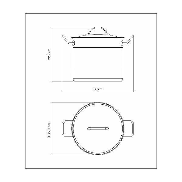 Caldeirao Fundo Inox Professional 20cm Tramontina 62648200