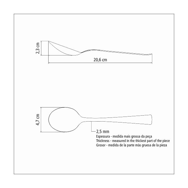 Colher Mesa Aco Inox Berlin Brilho Tramontina 63934010
