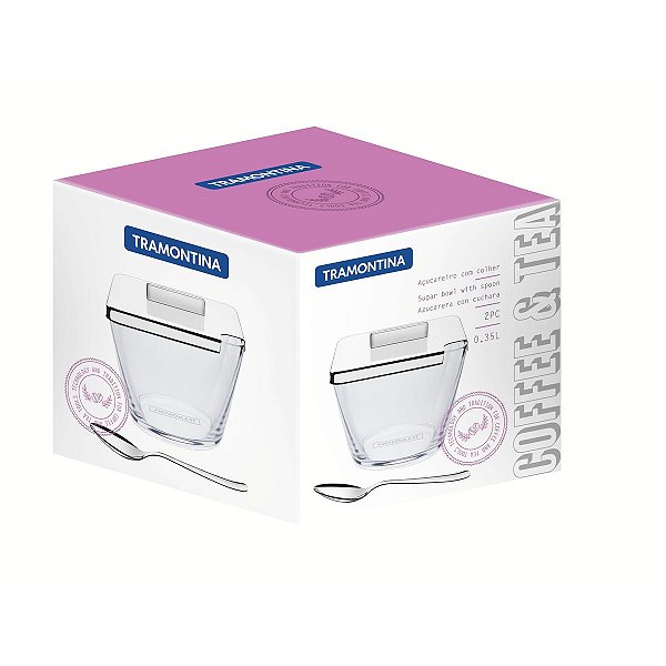 Acucareiro Poliestireno C/Pa Quadrata Tramontina 64780500