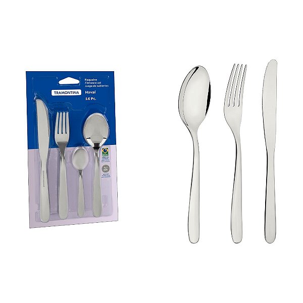 Faqueiro Aco Inox 16Pcs Havaí Tramontina 66905080