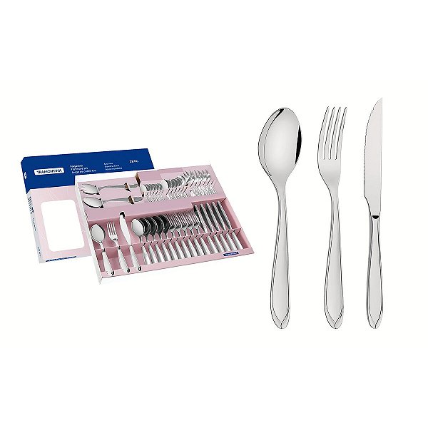 Faqueiro Aco Inox 38Pcs Laguna Tramontina 66906510