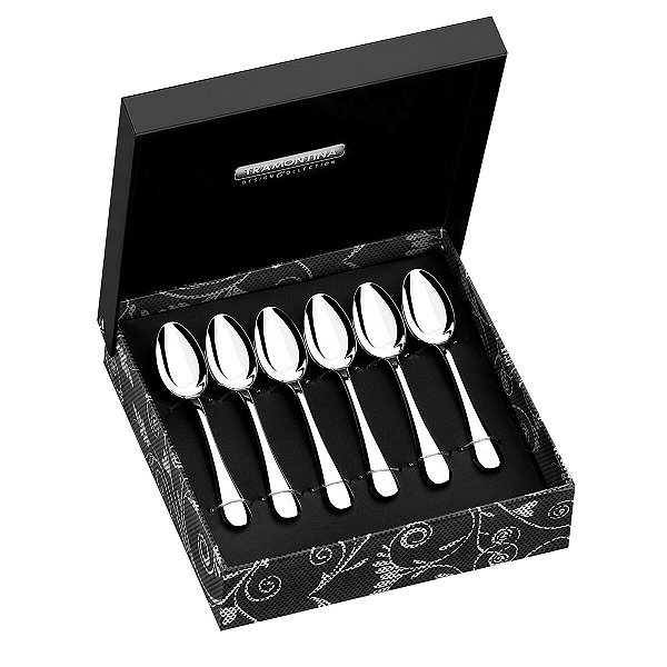 Jogo Colher Cafe Inox 6Pc Classic Prata Tramontina 66928515