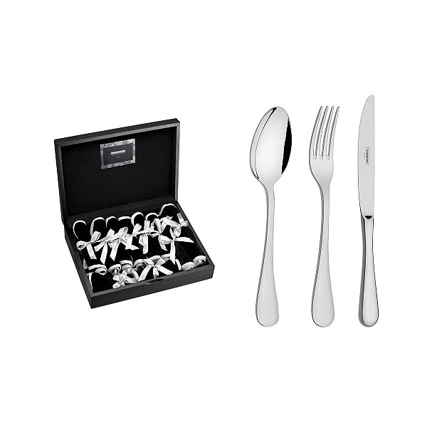 Faqueiro Inox 101Pcs Classic Prata Tramontina 66928855