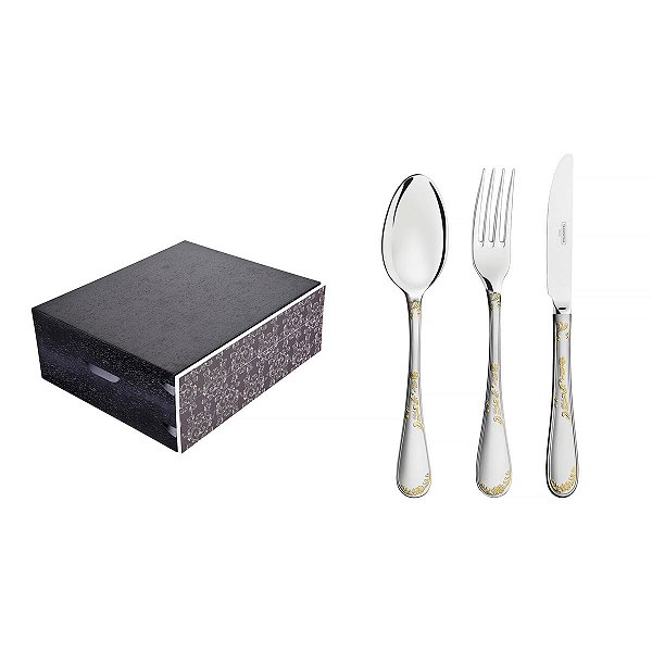 Faqueiro Inox 76Pcs C/Estojo Renascença Tramontina 66929352