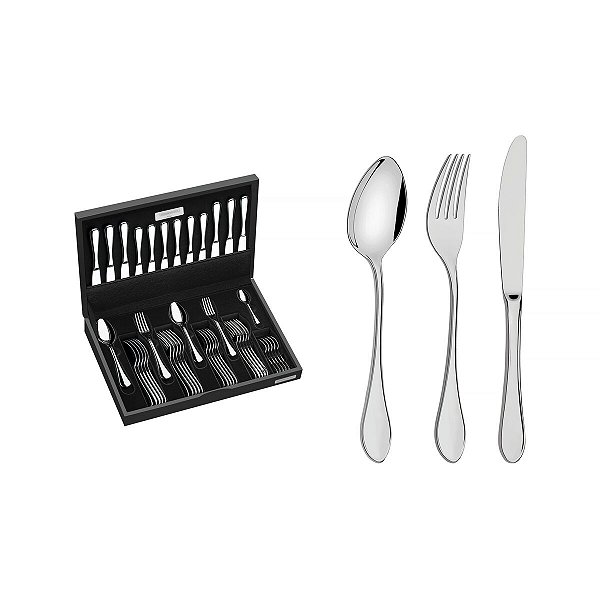Faqueiro Aco Inox 42Pcs C/Estojo Italy Tramontina 66932207