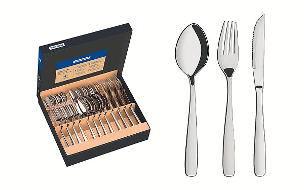 Faqueiro Aco Inox 24Pcs Amazonas Tramontina 66960124