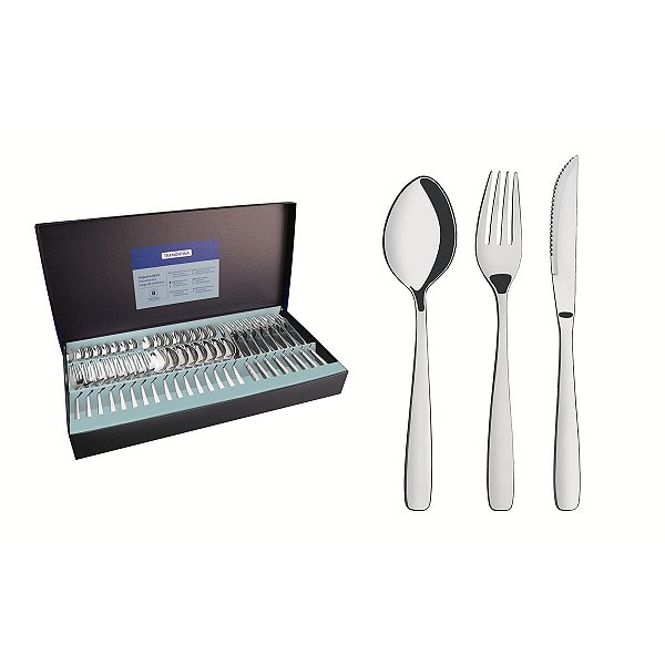 Faqueiro Aco Inox 48Pcs Amazonas Tramontina 66960144