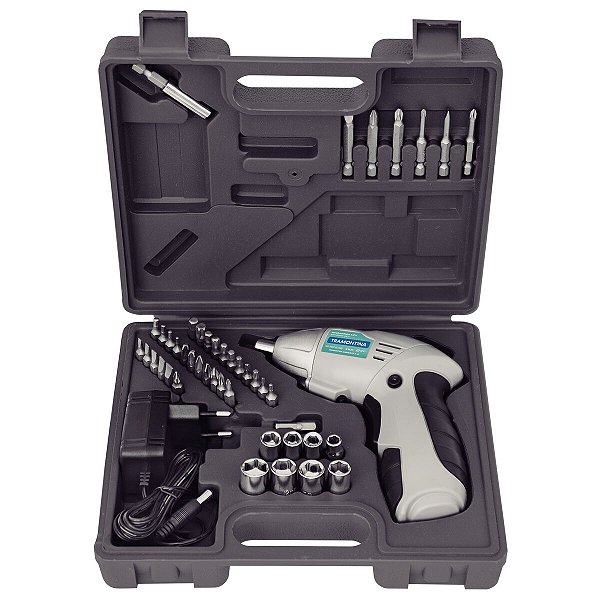 Kit Parafusadeira 4,8V 46 Pecas Tramontina 42380046